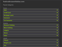 Tablet Screenshot of festivalbrassofdallas.com